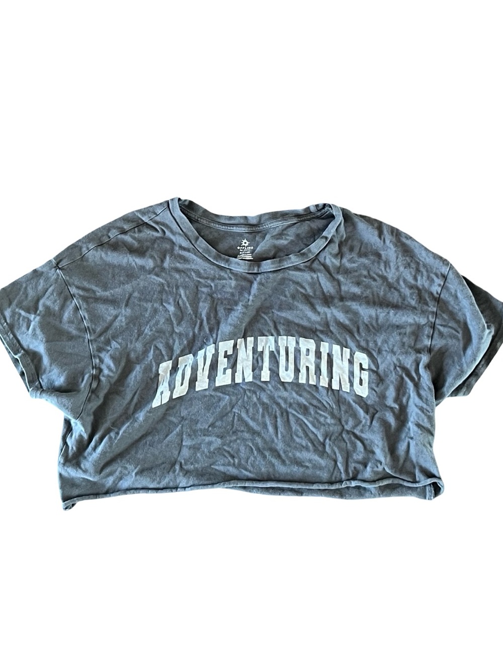 Aerie offline grey cropped tee